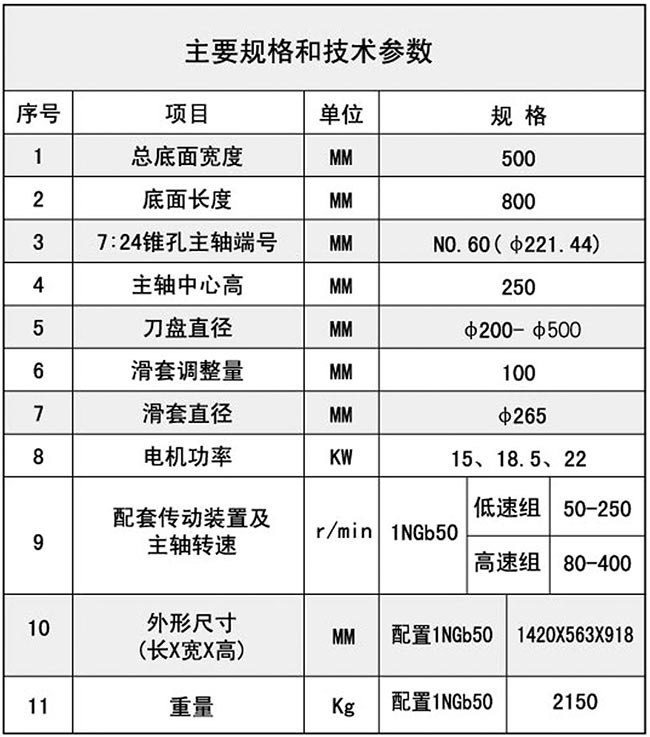 1TX50銑削水蜜桃免费视频技術參數